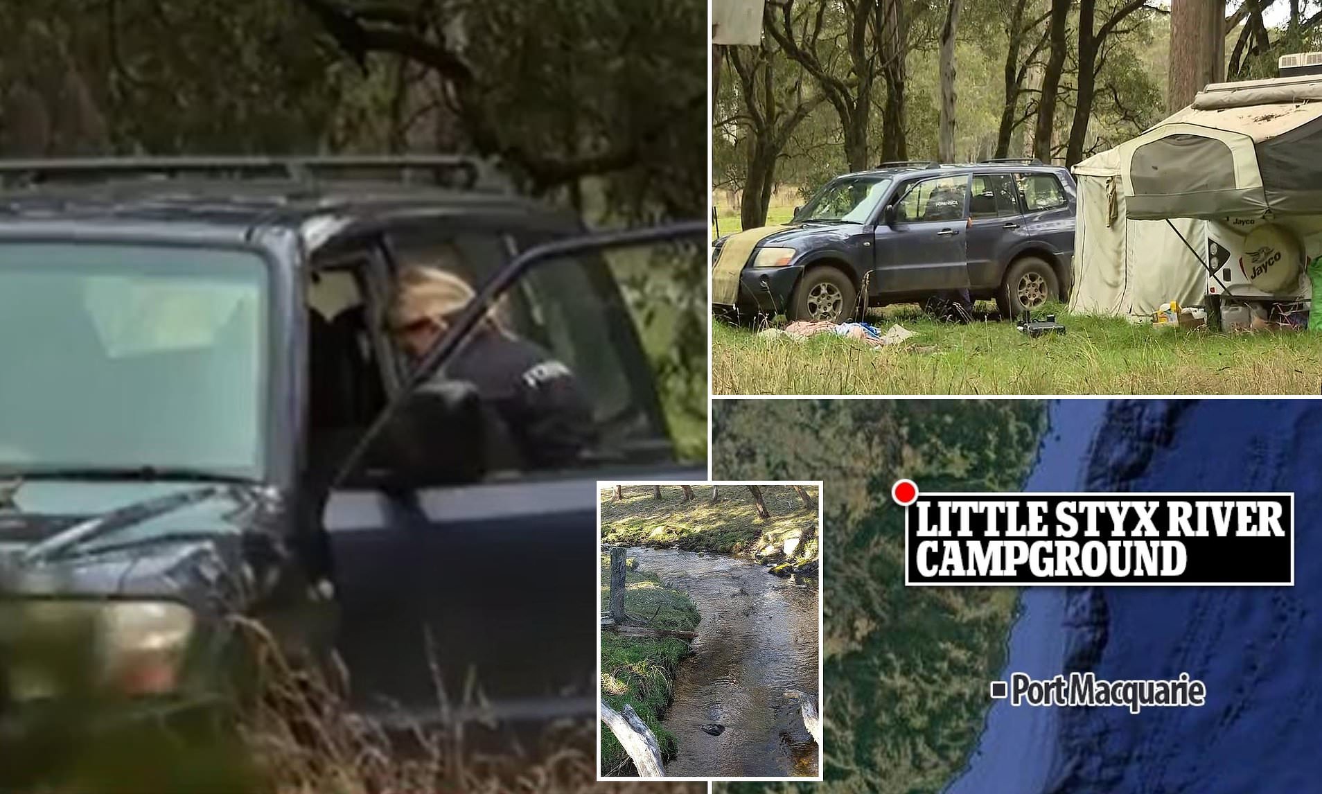 Horrific new details of ‘deadly campsite axe attack’ after woman allegedly drove 60km with dead man